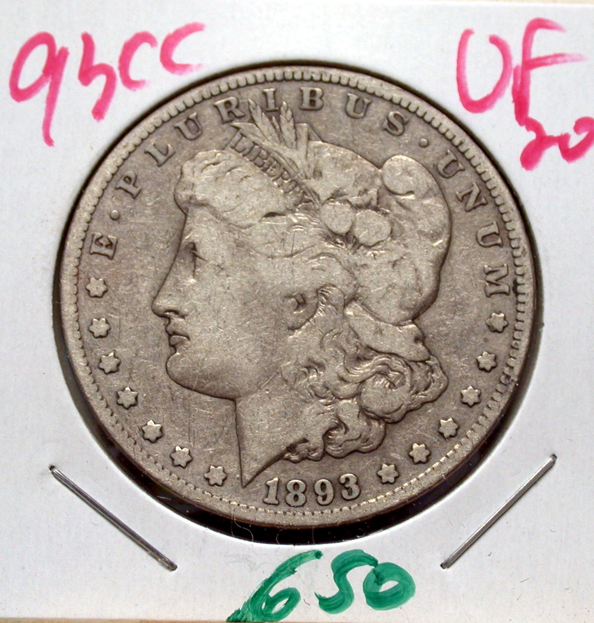 1893 CC Morgan Dollar in VF 20 - Click Image to Close